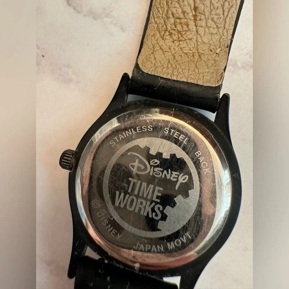 Vintage Mickey Mouse & Friends Disney Time Works Watch w/Rubber Band